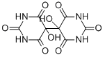 structure of CAS# 76-24-4, 5,5'-Dihydroxy-[5,5'-Bipyrimidine]-2,2',4,4',6,6'(1H,1'H,3H,3'H,5H,5'H)-Hexone;5-Hydroxy-5-(5-Hydroxy-2,4,6-Trioxo-Hexahydropyrimidin-5-Yl)Hexahydropyrimidine-2,4,6-Trione;5-Hydroxy-5-(5-Hydroxy-2,4,6-Trioxo-5-Hexahydropyrimidinyl)Hexahydropyrimidine-2,4,6-Trione;5-Hydroxy-5-(5-Hydroxy-2,4,6-Triketo-Hexahydropyrimidin-5-Yl)Barbituric Acid