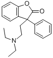CAS 登录号：76-65-3， 3-[2-(二乙基氨基)乙基]-3-苯基-2(3H)-苯并呋喃酮