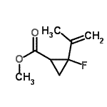 CAS 登录号：760179-38-2， 甲基2-氟-2-异丙烯基环丙烷羧酸酯