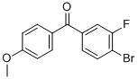 structure of CAS# 760192-85-6, 4-Bromo-3'-Fluoro-4'-Methoxybenzophenone;4-BROMO-3'-FLUORO-4'-METHOXYBENZOPHENONE
