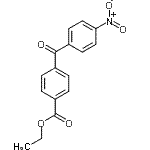 结构式 CAS# 760192-95-8, 乙基4-(4-硝基苯甲酰)苯甲酸酯