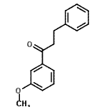 结构式 CAS# 76106-76-8, 1-(3-甲氧基苯基)-3-苯基-1-丙酮