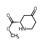 结构式 CAS# 761360-22-9, 甲基(2S)-4-氧代-2-哌啶羧酸酯