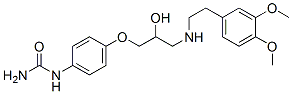CAS#: 76210-78-1， [4-[3-[2-(3,4-Dimethoxyphenyl)Ethylamino]-2-Hydroxypropoxy]Phenyl]Urea