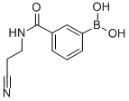 structure of CAS# 762262-11-3, 3-(2-Cyanoethylaminocarbonyl)Phenylboronic Acid;3-(2-Cyanoethylaminocarbonyl)Benzeneboronic Acid ,95%;3-(2-Cyanoethylaminocarbonyl)Benzeneboronic Acid 95%;3-(2-CYANOETHYLAMINOCARBONYL)BENZENEBORONIC ACID