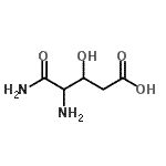 CAS#: 76376-69-7， 4,5-Diamino-3-hydroxy-5-oxopentanoic acid
