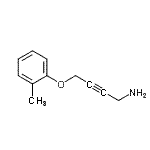 CAS#: 764709-90-2， 4-(2-Methylphenoxy)-2-butyn-1-amine