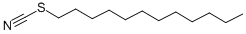结构式 CAS# 765-15-1, 正十二烷基硫氰酸酯