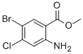 结构式 CAS# 765211-09-4, 2-氨基-5-溴-4-氯-苯甲酸甲酯