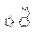 结构式 CAS# 765877-97-2, 1-[3-(1H-四唑-5-基)苯基]甲胺