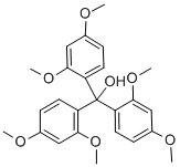 structure of CAS# 76832-37-6, Tris(2,4-Dimethoxyphenyl)Methanol;Hexamethoxy Red 2,2',2'',4,4',4''-Hexamethoxytriphenylcarbinol;2,2',2'',4,4',4''-HEXAMETHOXYTRIPHENYLCARBINOL;TRIS(2,4-DIMETHOXYPHENYL)METHANOL