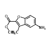 CAS 登录号：768352-18-7， 甲基5-氨基-3-甲基-1-苯并呋喃-2-羧酸酯