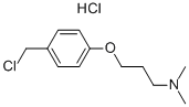 structure of CAS# 769123-68-4, 3-[4-(Chloromethyl)Phenoxy]-N,N-Dimethylpropylamine Hydrochloride;3-[4-(Chloromethyl)Phenoxy]-N,N-Dimethylpropylamine Hydrochloride;4-[3-(Dimethylamino)Propoxy]Benzyl Chloride Hydrochloride