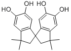 structure of CAS# 77-08-7, 5,5',6,6'-Tetrahydroxy-3,3,3',3'-Tetramethyl-1,1'-Spirobisindane;3,3,3',3'-Tetramethyl-1,1'-Spirobi[Indane]-5,5',6,6'-Tetrol;1,1'-Spirobi[1H-Indene]-5,5',6,6'-Tetrol, 2,2',3,3'-Tetrahydro-3,3,3',3'-Tetramethyl-;1,1'-Spirobi[Indan]-5,5',6,6'-Tetrol, 3,3,3',3'-Tetramethyl-
