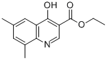 structure of CAS# 77156-77-5, 4-Hydroxy-6,8-Dimethyl-Quinoline-3-Carboxylic Acid Ethyl Ester;4-HYDROXY-6,8-DIMETHYL-QUINOLINE-3-CARBOXYLIC ACID ETHYL ESTER;6,8-DIMETHYL-4-HYDROXYQUINOLINE-3-CARBOXYLIC ACID ETHYL ESTER;4-HYDROXY-6,8-DIMETHYLQUINOLINE-3-CARBOXYLIC ETHYL ESTER