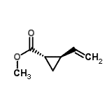 CAS#: 77210-36-7， Methyl (1S,2R)-2-vinylcyclopropanecarboxylate