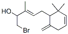 CAS#: 77249-84-4， 1-Bromo-5-(2,2-Dimethyl-6-Methylidene-1-Cyclohex-3-Enyl)-3-Methylpent-3-En-2-Ol