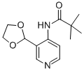 structure of CAS# 773087-36-8, N-(3-[1,3]Dioxolan-2-Yl-Pyridin-4-Yl)-2,2-Dimethyl-Propionamide;N-(3-[1,3]DIOXOLAN-2-YL-PYRIDIN-4-YL)-2,2-DIMETHYL-PROPIONAMIDE