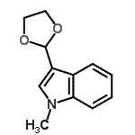 CAS 登录号：773093-52-0， 3-(1,3-二氧戊环-2-基)-1-甲基-1H-吲哚