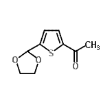 structure of CAS# 773097-36-2, 1-[5-(1,3-Dioxolan-2-yl)-2-thienyl]ethanone;5-(1,3-Dioxolan-2-yl)-2-thienyl methyl ketone
