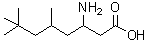 structure of CAS# 773122-45-5, 3-Amino-5,7,7-trimethyloctanoic acid;3-AMINO-5,7,7-TRIMETHYL-OCTANOICACID;MFCD06205962