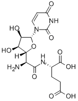 CAS#: 77368-58-2， 2-[[2-Amino-2-[5-(2,4-Dioxopyrimidin-1-Yl)-3,4-Dihydroxyoxolan-2-Yl]Acetyl]Amino]Pentanedioic Acid