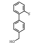 structure of CAS# 773872-57-4, (2'-Fluoro-4-biphenylyl)methanol;(2'-Fluoro[1,1'-biphenyl]-4-yl)methanol;(2'-fluoro-1,1'-biphenyl-4-yl)methanol;(2'-FLUOROBIPHENYL-4-YL)-METHANOL