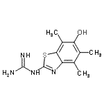 CAS 登录号：774518-64-8， 1-(6-羟基-4,5,7-三甲基-1,3-苯并噻唑-2-基)胍