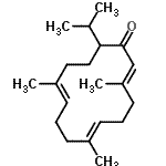 CAS 登录号：77508-82-8， (2E,6E,10E)-14-异丙基-3,7,11-三甲基-2,6,10-环十四烷并三烯-1-酮