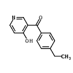 CAS 登录号：776317-64-7， (4-乙基苯基)(4-羟基-3-吡啶基)甲酮