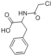 structure of CAS# 7765-11-9, Chloroacetyl-DL-Phenylalanine;2-[(2-Chloroacetyl)Amino]-3-Phenyl-Propanoic Acid;2-[(2-Chloro-1-Oxoethyl)Amino]-3-Phenylpropanoic Acid;2-[(2-Chloroacetyl)Amino]-3-Phenyl-Propionic Acid