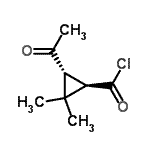 CAS#: 77772-08-8， (1R,3R)-3-Acetyl-2,2-dimethylcyclopropanecarbonyl chloride