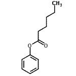 structure of CAS# 7780-16-7, Phenyl hexanoate;Hexanoic acid phenyl ester;AO-548/41104752;ZINC01684883