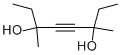 structure of CAS# 78-66-0, 3,6-Dimethyl-4-Octyn-3,6-Diol;3,6-Dimethyl-Octin-4-Diol-(3,6) [German];4-01-00-02706 (Beilstein Handbook Reference);4-Octyn-3,6-Diol, 3,6-Dimethyl-