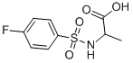 structure of CAS# 780-97-2, N-[(4-Fluorophenyl)Sulfonyl]-L-Alanine;(2S)-2-[(4-Fluorophenyl)Sulfonylamino]Propionate;Zinc00167600
