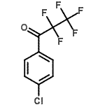 结构式 CAS# 781-97-5, 1-(4-氯苯基)-2,2,3,3,3-五氟-1-丙酮