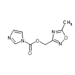 CAS#: 784148-73-8， (5-Methyl-1,2,4-oxadiazol-3-yl)methyl 1H-imidazole-1-carboxylate