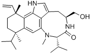 CAS#: 78474-55-2， 13-Ethenyl-1,3,4,5,7,8,10,11,12,13-decahydro-4-(hydroxymethyl)-8,10,13-trimethyl-7,10-bis(1-methylethyl)-6H-benzo[g]diazonino[7,6,5-cd]indol-6-one