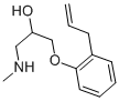 structure of CAS# 78510-05-1, 1-(2-Allyl-Phenoxy)-3-Methylamino-Propan-2-Ol