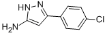 structure of CAS# 78583-81-0, 3-(4-Chlorophenyl)-1H-Pyrazol-5-Amine;5-(4-CHLOROPHENYL)-2H-PYRAZOL-3-YLAMINE;3-Amino-5-(4-Chlorophenyl)-1H-Pyrazole;5-(4-Chlorophenyl)-1H-Pyrazol-3-Amine