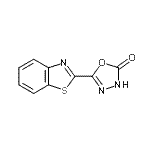 CAS 登录号：78620-21-0， 5-(1,3-苯并噻唑-2-基)-1,3,4-恶二唑-2-醇
