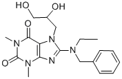 CAS#: 78720-96-4， 7-(2,3-Dihydroxypropyl)-8-(Ethyl-(Phenylmethyl)Amino)-1,3-Dimethylpurine-2,6-Dione