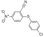 structure of CAS# 78940-73-5, 2-[(4-Chlorophenyl)Thio]-5-Nitrobenzonitrile;2-[(4-CHLOROPHENYL)THIO]-5-NITROBENZONITRILE