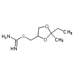 CAS#: 790188-52-2， (2-Ethyl-2-methyl-1,3-dioxolan-4-yl)methyl carbamimidothioate