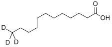 structure of CAS# 79050-22-9, Dodecanoic-12,12,12-D3 Acid