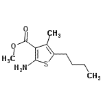 CAS#: 791602-19-2， Methyl 2-amino-5-butyl-4-methyl-3-thiophenecarboxylate