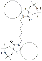 CAS 登录号：79276-19-0， 2,2,4,4-四甲基-20-[6-(2,2,4,4-四甲基-21-氧代-7-氧杂-3,20-二氮杂二螺[5.1.11.2]二十一碳-20-基)己基]-7-氧杂-3,20-二氮杂二螺[5.1.11.2]二十一烷-21-酮