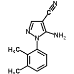 structure of CAS# 792953-00-5, 5-Amino-1-(2,3-dimethylphenyl)-1H-pyrazole-4-carbonitrile;5-Amino-1-(2,3-dimethylphenyl)-1H-pyrazole-4-carbonitrile;5-Amino-1<wbr>-(2,3-dim<wbr>ethylphen<wbr>yl)-1H-py<wbr>razole-4-<wbr>carbonitr<wbr>ile 95%;5-amino-1-(2,3-dimethylphenyl)pyrazole-4-carbonitrile