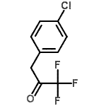 结构式 CAS# 79611-55-5, 3-(4-氯苯基)-1,1,1-三氟丙酮