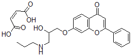 CAS#: 79619-32-2， But-2-Enedioic Acid, 7-(2-Hydroxy-3-Propylaminopropoxy)-2-Phenylchromen-4-One